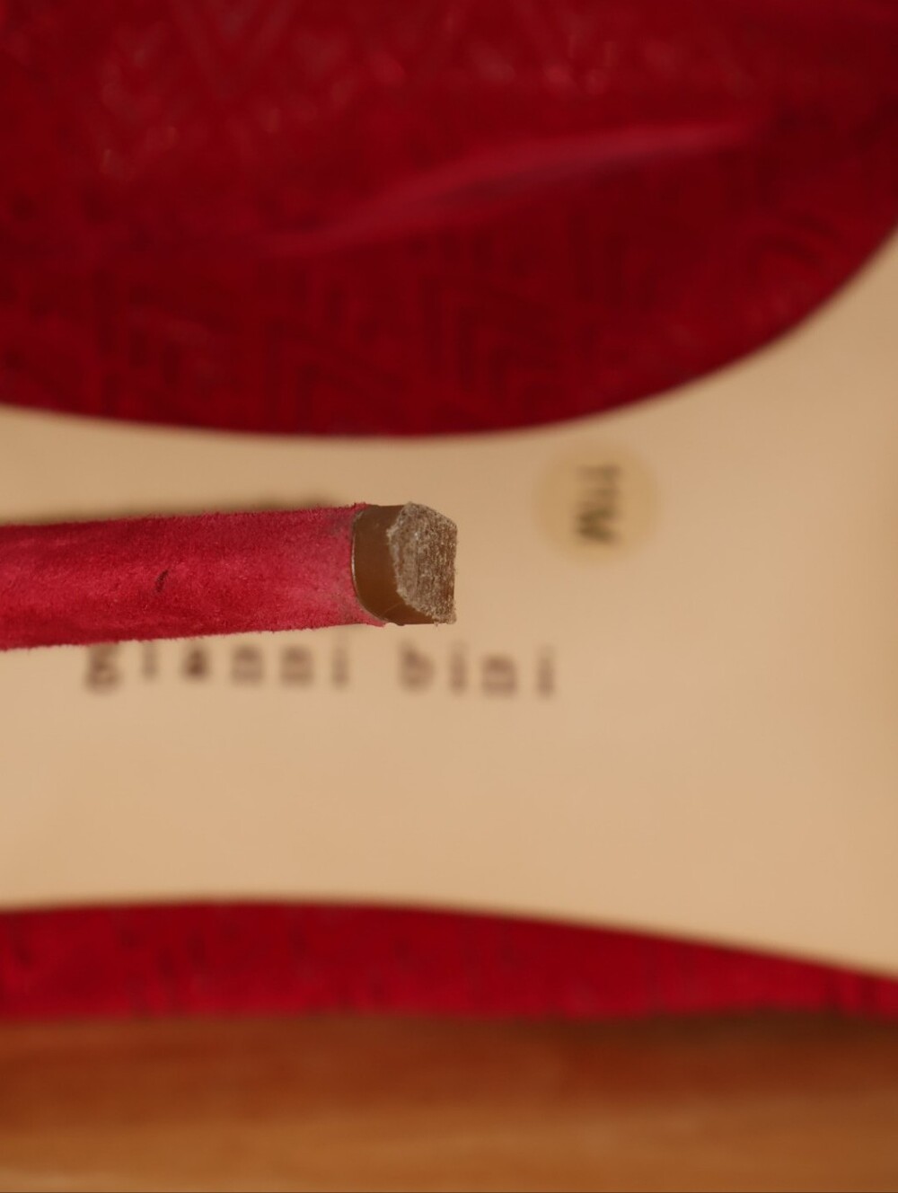 Gianni Bini Red Lace-Up Pointed Toe Stiletto Ankle Booties - Picture 9 of 13